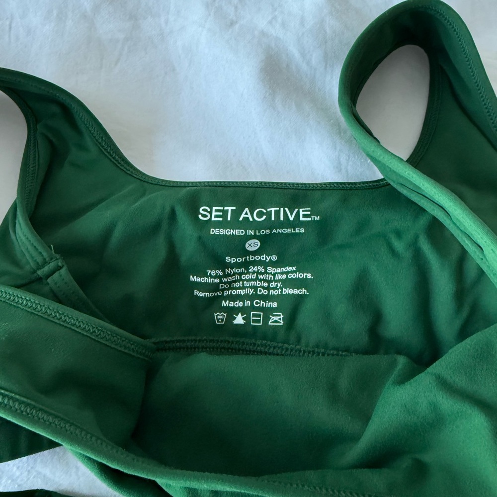 Set Active Matching Green Workout Set - Picture 5 of 5